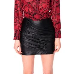 Jolie Cynical Black Creased Vegan Leather Mini Skirt -Other || Traffic People Shop jolie cynical black creased vegan leather mini skirt 0221160dfc3682f1308ac83acf8a5f2f