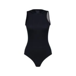 Round Mesh Due Bio Attivo Bodysuit Nero Black
