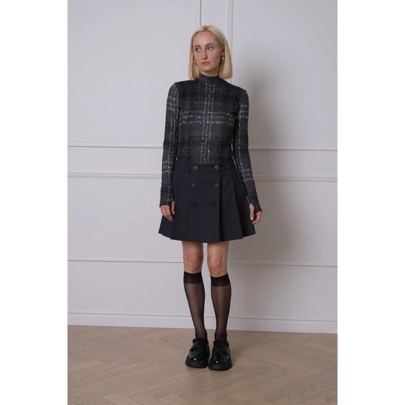 Lana Pleated Miniskirt In Sophisticated Grey 5 Lana Pleated Miniskirt In Sophisticated Grey - Image 5