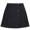 Lana Pleated Miniskirt In Sophisticated Grey