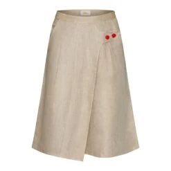 Linen Flóki Shorts In Beige