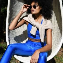 Lucette Leggings In Shiny Blue -Other || Traffic People Shop lucette leggings in shiny blue ae576450582f431505517868e2d3f73b