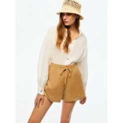 Beige Mini Linen Shorts -Other || Traffic People Shop mini linen shorts 013ffa0ffdaa315842a032ee952d18a8