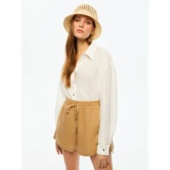 Beige Mini Linen Shorts -Other || Traffic People Shop mini linen shorts 0b23a045299237218dae89de3ffda77b
