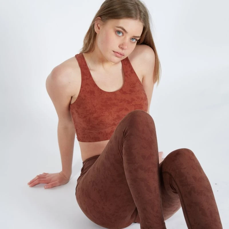 Estelle Stretch Sports Bra - Brown 2 Estelle Stretch Sports Bra - Brown - Image 2