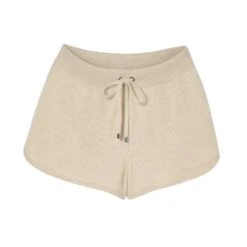 The Four Seasons Cashmere Shorts — Natural Beige