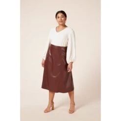 Panelled Leather Midi Skirt 10 Panelled Leather Midi Skirt -Other || Traffic People Shop panelled leather midi skirt c8c768bac67ab5b6e6231314db8c2f5c