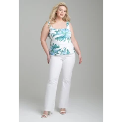 Caterina Stretch Knit Tank Top In Mock Coffee White -Other || Traffic People Shop pcckxg5ddedjdqcbf0ux