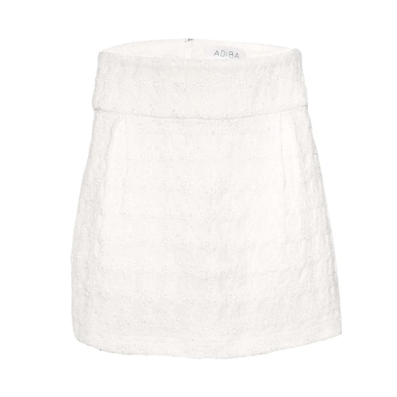Pearl White Mini Skirt 1 Pearl White Mini Skirt