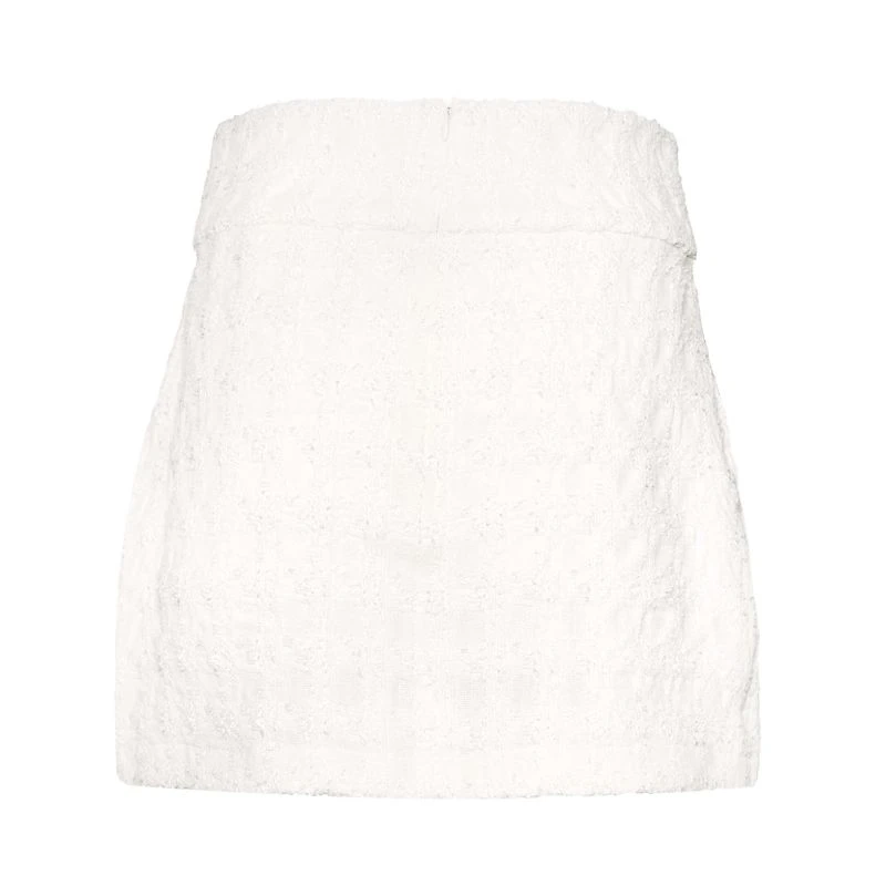 Pearl White Mini Skirt 3 Pearl White Mini Skirt - Image 3