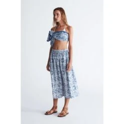 Mari Tile Pattern Skirt In Indigo 11 Mari Tile Pattern Skirt In Indigo -Other || Traffic People Shop peraluna mari indigo skirt c ini desen beli lastikli 2 cepli diz alt kad n etek i ndigo a4b77784a0343089b60875dee46b1aea