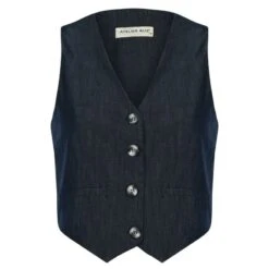 Pia Waistcoat - Denim