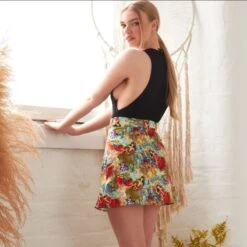 Persian Print Mini Skirt -Other || Traffic People Shop printed mini skirt 63c0a876968bb101e89ae13ec4fbcb61