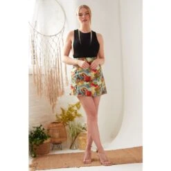 Persian Print Mini Skirt -Other || Traffic People Shop printed mini skirt 89bc5580caf80918b387a31ad815dd50