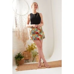 Persian Print Mini Skirt -Other || Traffic People Shop printed mini skirt b6a6ce8ec23bab36ff6c73aae1068804