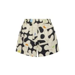 Printed Wide-Leg Shorts