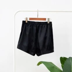 Pure Mulberry Silk Shorts High-Waisted - Black -Other || Traffic People Shop pure mulberry silk shorts high waisted black 02279c52b9312dd7998eb822dc04f986