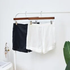 Pure Mulberry Silk Shorts High-Waisted - Black -Other || Traffic People Shop pure mulberry silk shorts high waisted black 91909bc11e18d2bf5c8268b6ecef0417