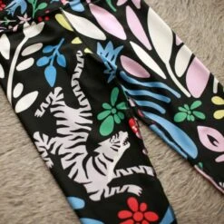 High Waist Yoga Leggings In Night Flowers -Other || Traffic People Shop qnv3eytwcb938xtqlcd5