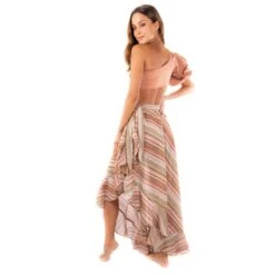 Saladita Ruffled Wrap Skirt In Spring Multicolor -Other || Traffic People Shop saladita spring multicolor ruffle skirt 4453c088a89494e577ca3f9317fecc2c