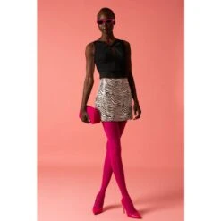 Sequined Zebra Print Mini Skirt -Other || Traffic People Shop sequined zebra print mini skirt 6407580746b91b5625b884efe7ebcdee