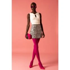 Sequined Zebra Print Mini Skirt -Other || Traffic People Shop sequined zebra print mini skirt 79fcc296c11431ea6d61e45374546029