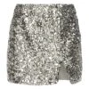 Sequin Mini Skirt Gold