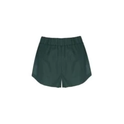 Sporty Lounge Kiss Cotton Shorts - Forest Green