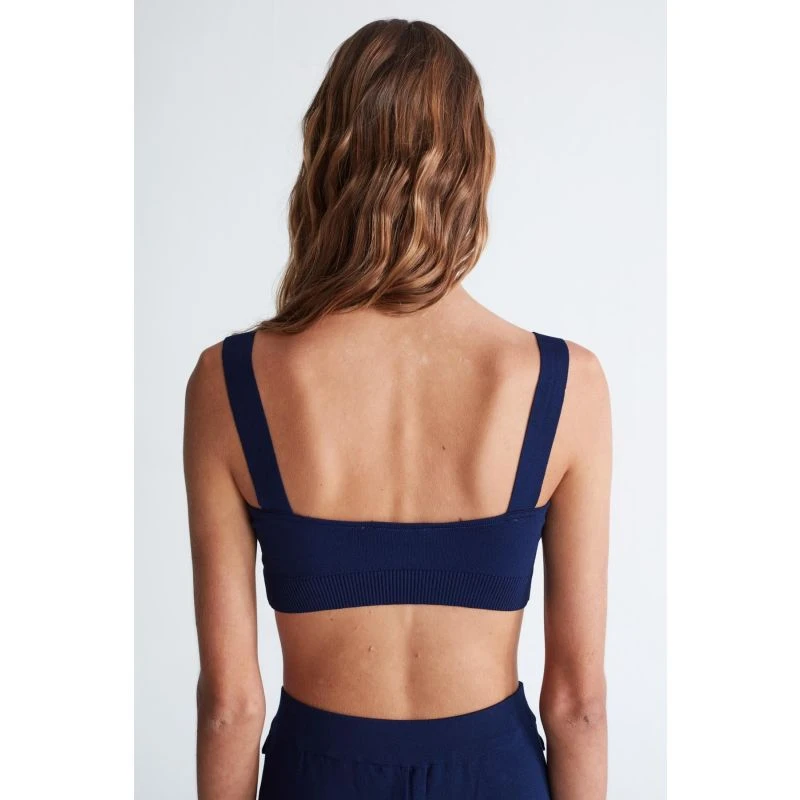 Elizabeth Knit Bralette In Navy Blue 7 Elizabeth Knit Bralette In Navy Blue - Image 7