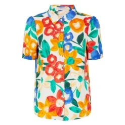 Traffic People Multicolour Floral Frenchie Shirt