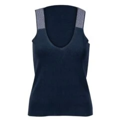 The Racerback Tank Top In Carbon Navy