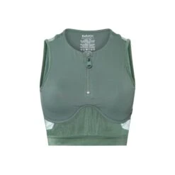 Top Cutouts Tulle Tank Top - Green