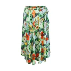 Tujuka Circle Skirt - Green Asa Hana - Oa Og