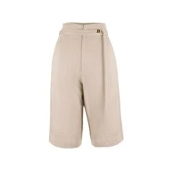 Florence Organic Cotton Twill Bermuda Shorts In Sand