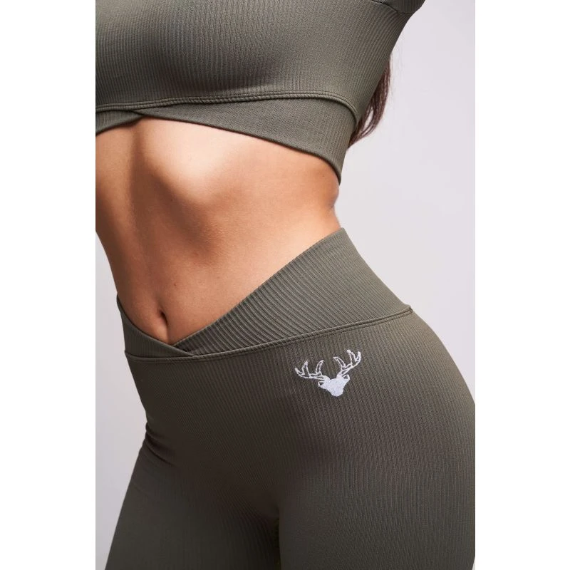 Evlan Recycled Rib Criss Cross Legging – Petrol 11 Evlan Recycled Rib Criss Cross Legging – Petrol - Image 11