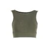 Boston - Pyratex Organic Cotton Open Back Bra Top - Green