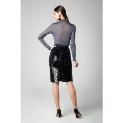 Hanna Sequinned Velvet Pencil Skirt -Other || Traffic People Shop uoxqb4tyeucso8oolbpb