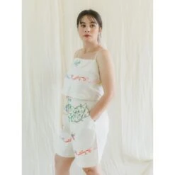 Upcycle Vintage Hand-Embroidered Floral Spaghetti Crop Top & Shorts Set 17 Upcycle Vintage Hand-Embroidered Floral Spaghetti Crop Top & Shorts Set -Other || Traffic People Shop upcycle vintage hand embroidered floral spaghetti crop top shorts set ba844381f217c3f2dbc5f8fe459664ac