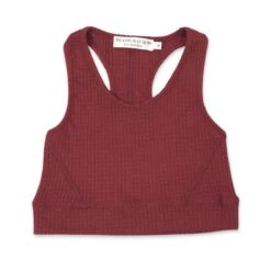 Gia Racer Waffle Knit Crop