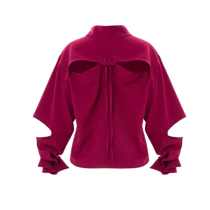 Designer Pink Cotton Shirt 7 Designer Pink Cotton Shirt - Image 7