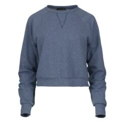 Crop Indigo MéLange Sweatshirt