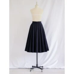 Vintage Flared Rich Navy Blue Cotton Skirt -Other || Traffic People Shop vintage flared rich navy blue cotton skirt 4a35c6f0b2dea41c261e7968e0a71af3