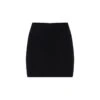 Dark Gray Geometric Front Detail Skirt