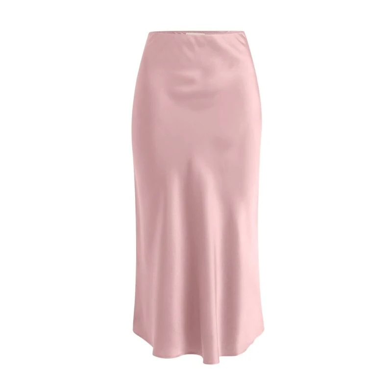 Effortless Silk Skirt - Barely Pink 1 Effortless Silk Skirt - Barely Pink