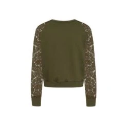 Khaki Green Lace Sleeve Jumper -Other || Traffic People Shop xt74e7etsmdqpsk9wtjz