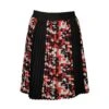 Mini Pleated Skirt With Camo & Black Digital Print