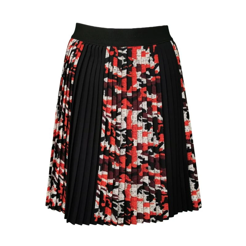 Mini Pleated Skirt With Camo & Black Digital Print 1 Mini Pleated Skirt With Camo & Black Digital Print