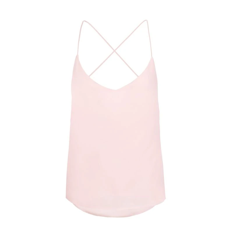 Liz Baby Pink 100% Organic Gots Certified Peace Silk Top With Open Back 1 Liz Baby Pink 100% Organic Gots Certified Peace Silk Top With Open Back