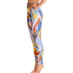 High Waist Yoga Leggings In Tropical Red -Other || Traffic People Shop ytukownftr1j2hqzaher