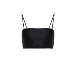 Spaghetti Strap Crop Top Black